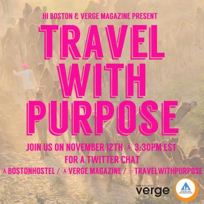 #TravelWithPurpose Twitter Chat: November 12