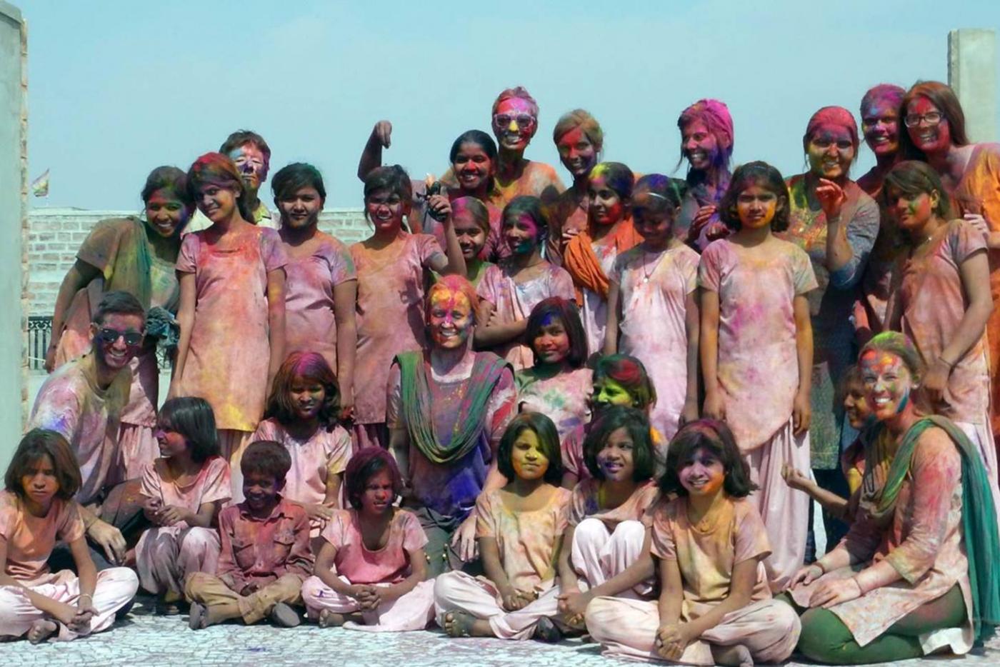 Holi at the Boarding Home