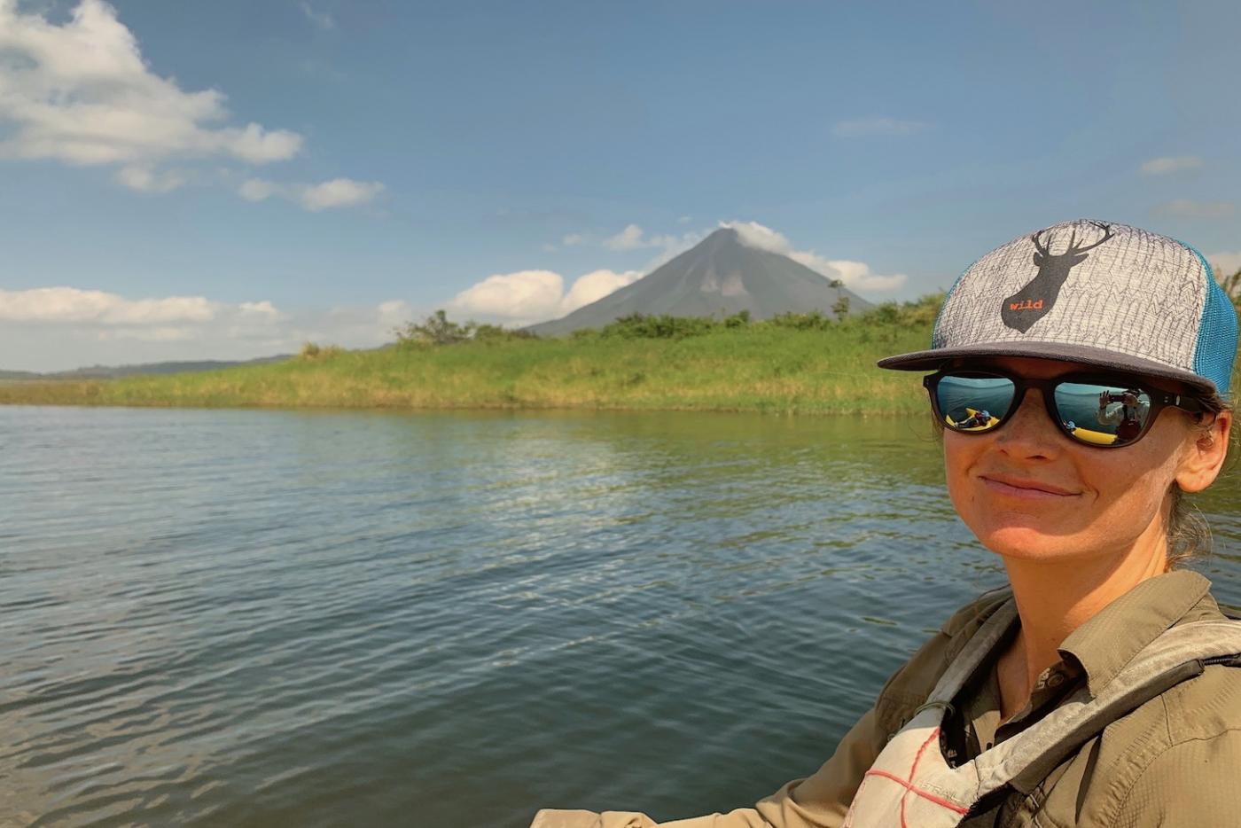 Enjoying a day at Lake Arenal in Costa Rica.