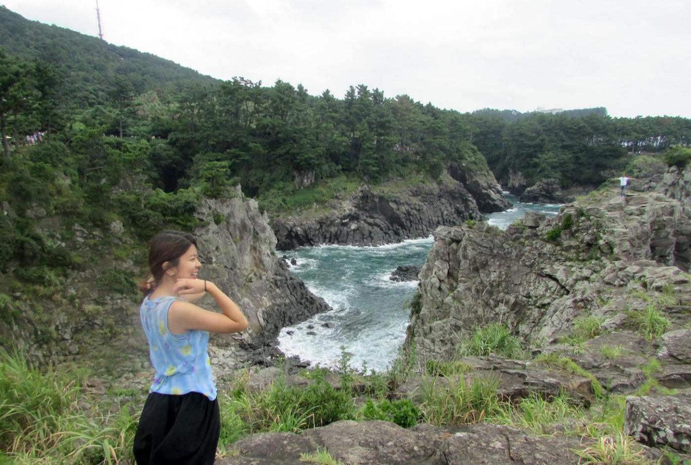 Tina on Jeju island in South Korea
