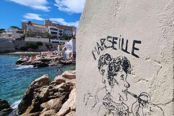 Graffiti at Rocky Swimming Point, Marseille