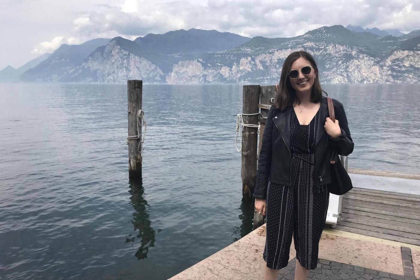 Katie in Malcesine, Lake Garda 