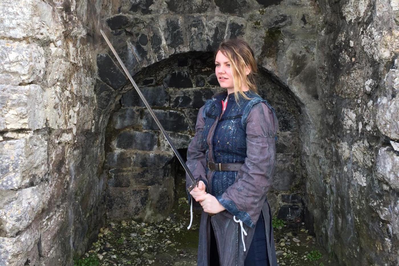 Ahnika on a Game of Thrones tour in Northern Ireland.