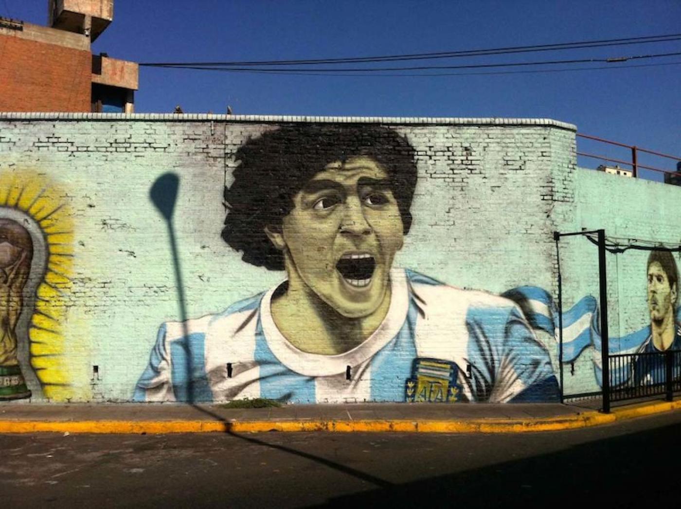 A mural in the suburb of Once, Buenos Aires.