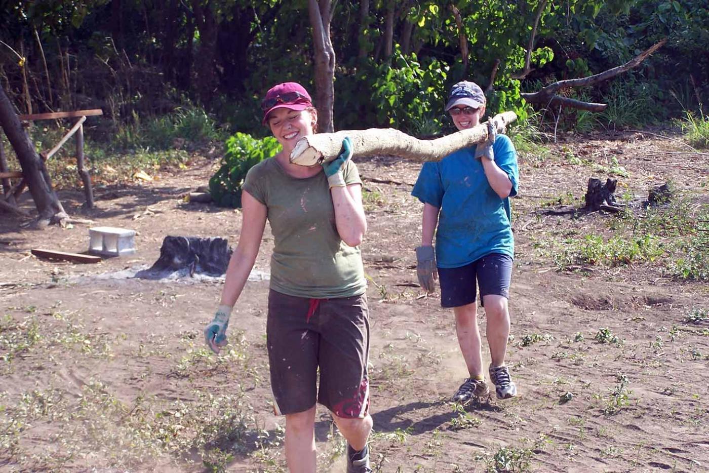 Verge&#039;s Contributing Editor, Jessica (left), during her short-term volunteer abroad project. 