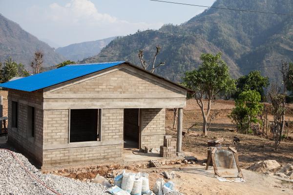 A completed Operation Raleigh house in Nepal. 