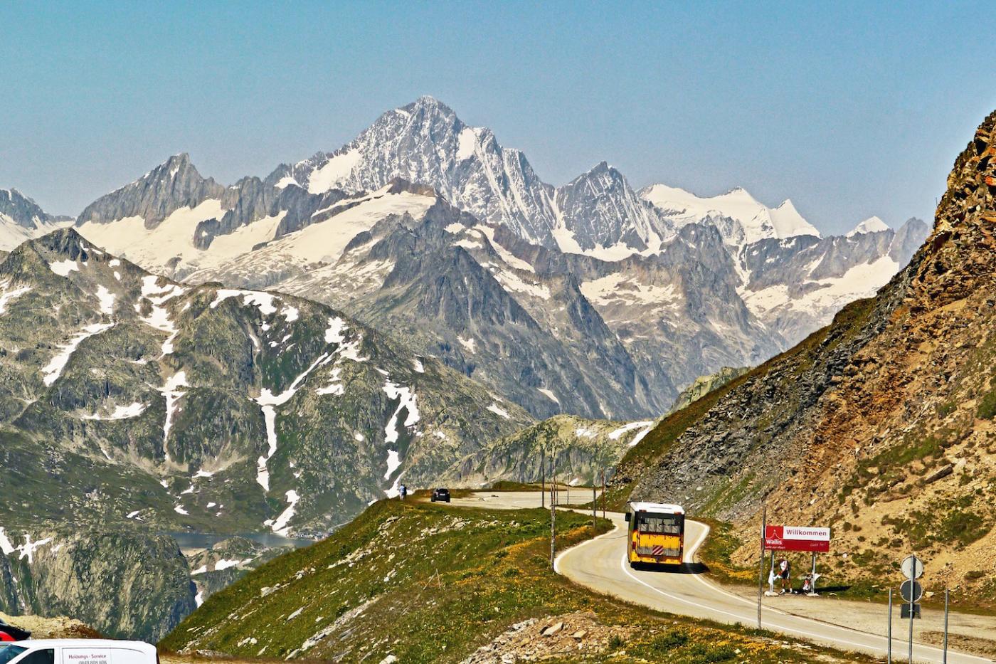 The view from Switzerland&#039;s Furka Pass. 