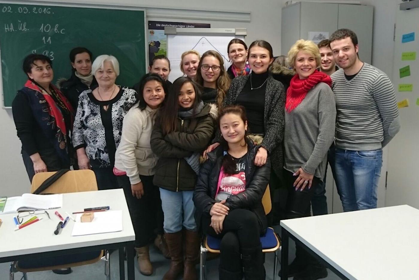 Diane&#039;s multilingual German-language class.