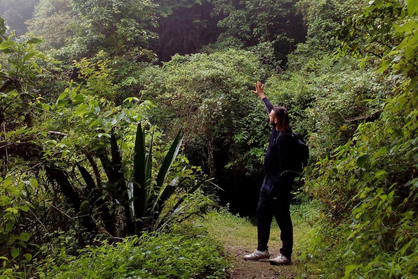 Daniel exploring &quot;la Tigra&quot; National Park in Honduras