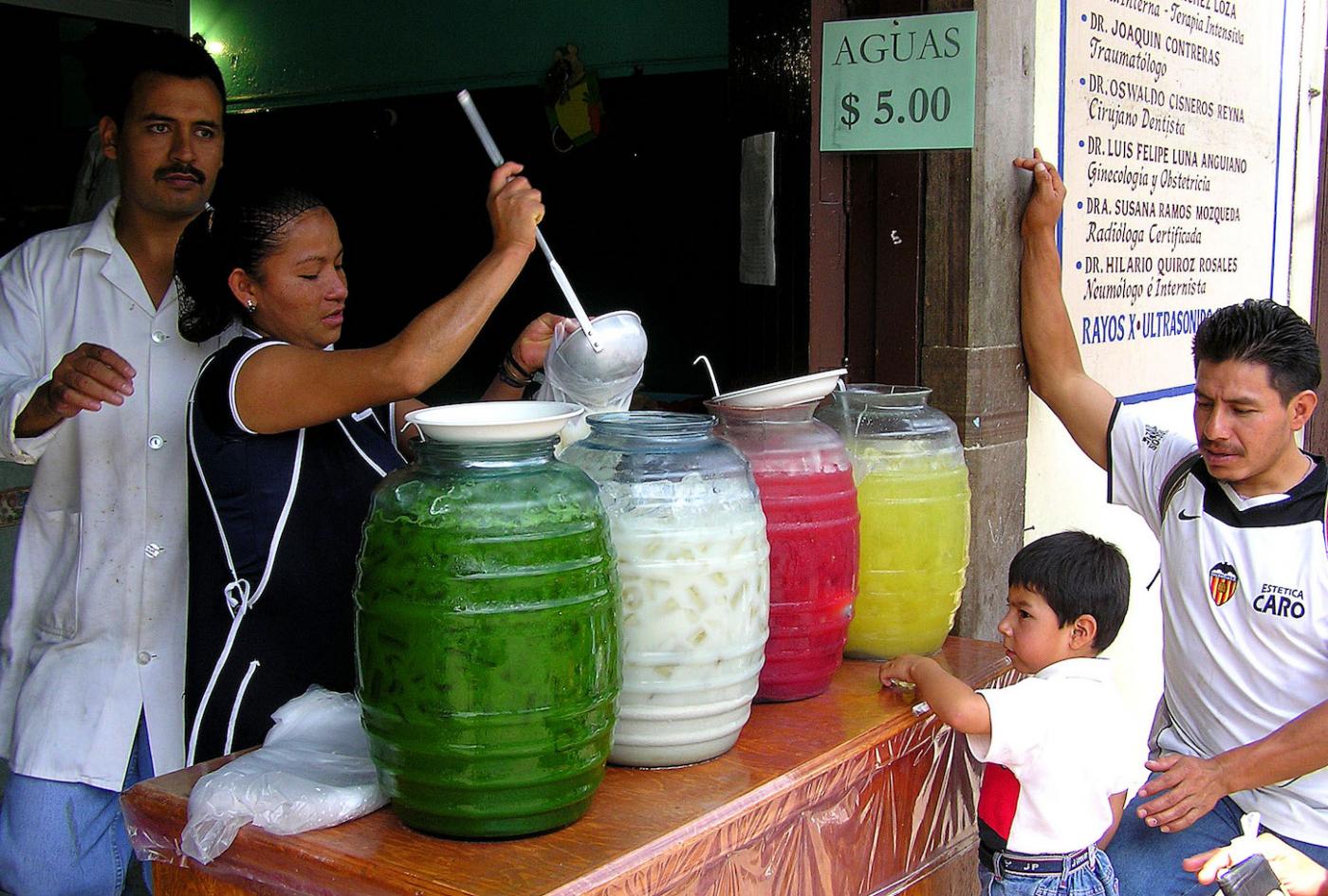 &quot;Agua fresca&quot; options in Mexico. 