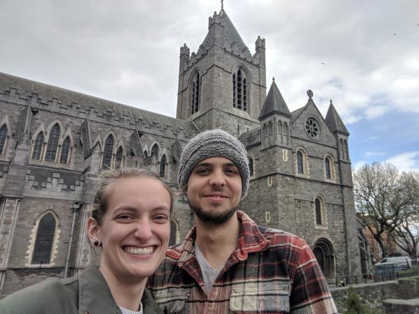 Ashley &amp; Carter at St. Patrick&#039;s Cathedral in Ireland.