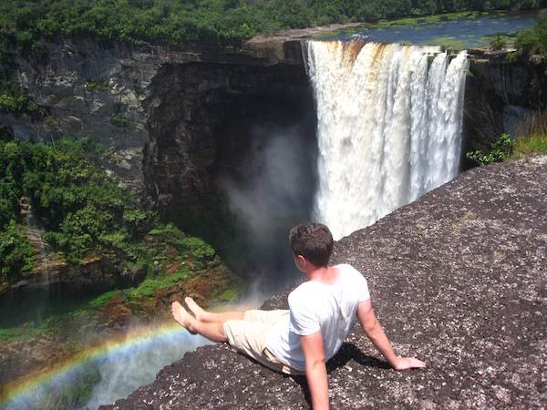 Andrew overlooks Kaiteur Falls in Guyana.