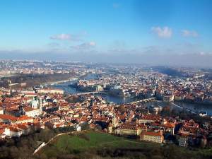 View of Prague from PetřÍn Hill.
