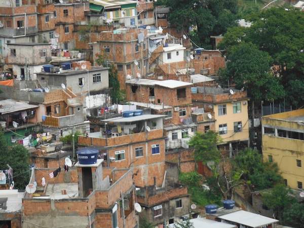 Rocinha, a favela in Rio de Janeiro. 