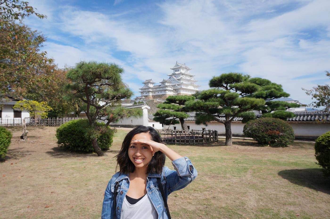 Lorraine at Himeji Castle in Himeji, Japan